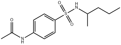 N-(4-{[(1-methylbutyl)amino]sulfonyl}phenyl)acetamide Struktur