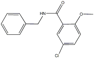 N-benzyl-5-chloro-2-methoxybenzamide Struktur