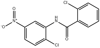 2-chloro-N-{2-chloro-5-nitrophenyl}benzamide Struktur