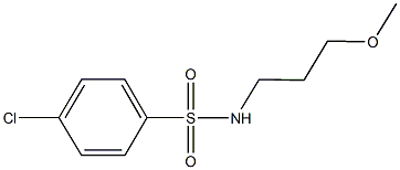 4-chloro-N-(3-methoxypropyl)benzenesulfonamide Struktur