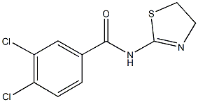 3,4-dichloro-N-(4,5-dihydro-1,3-thiazol-2-yl)benzamide Struktur