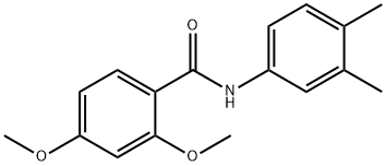 N-(3,4-dimethylphenyl)-2,4-dimethoxybenzamide Struktur