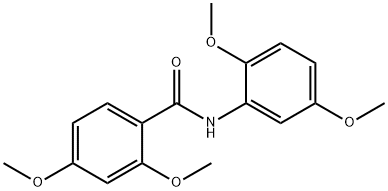 N-(2,5-dimethoxyphenyl)-2,4-dimethoxybenzamide Struktur