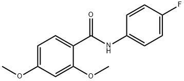 N-(4-fluorophenyl)-2,4-dimethoxybenzamide Struktur