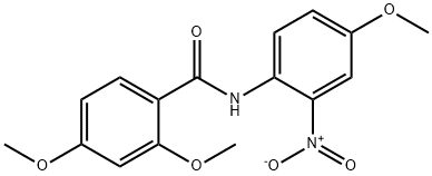 N-{2-nitro-4-methoxyphenyl}-2,4-dimethoxybenzamide Struktur