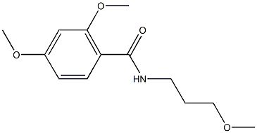 2,4-dimethoxy-N-(3-methoxypropyl)benzamide Struktur