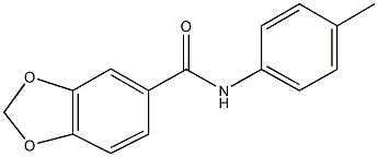 N-(4-methylphenyl)-1,3-benzodioxole-5-carboxamide Struktur