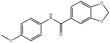 N-(4-methoxyphenyl)-1,3-benzodioxole-5-carboxamide Struktur