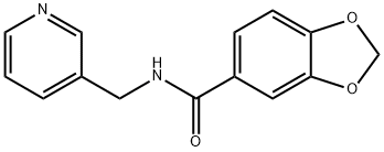 N-(3-pyridinylmethyl)-1,3-benzodioxole-5-carboxamide Struktur