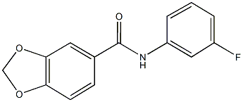 N-(3-fluorophenyl)-1,3-benzodioxole-5-carboxamide Struktur