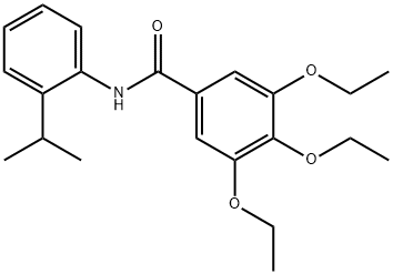 3,4,5-triethoxy-N-(2-isopropylphenyl)benzamide Struktur