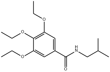 3,4,5-triethoxy-N-isobutylbenzamide Struktur