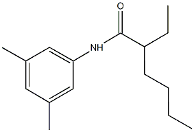 N-(3,5-dimethylphenyl)-2-ethylhexanamide Struktur