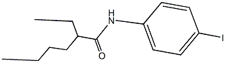 2-ethyl-N-(4-iodophenyl)hexanamide Struktur