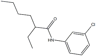 N-(3-chlorophenyl)-2-ethylhexanamide Struktur