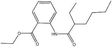 ethyl 2-[(2-ethylhexanoyl)amino]benzoate Struktur