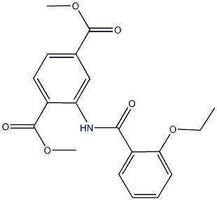 dimethyl 2-[(2-ethoxybenzoyl)amino]terephthalate Struktur