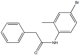 N-(4-bromo-2-methylphenyl)-2-phenylacetamide Struktur