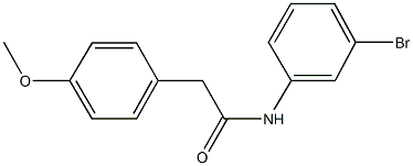 N-(3-bromophenyl)-2-(4-methoxyphenyl)acetamide Struktur