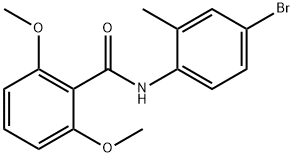 N-(4-bromo-2-methylphenyl)-2,6-dimethoxybenzamide Struktur