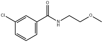 3-chloro-N-(2-methoxyethyl)benzamide Struktur