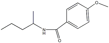 4-methoxy-N-(1-methylbutyl)benzamide Struktur