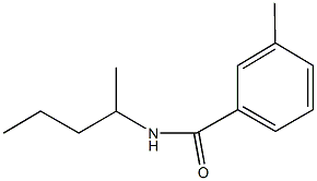 3-methyl-N-(1-methylbutyl)benzamide Struktur