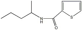 N-(1-methylbutyl)-2-thiophenecarboxamide Struktur