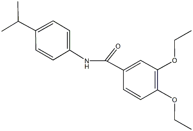 3,4-diethoxy-N-(4-isopropylphenyl)benzamide Struktur