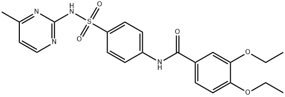 3,4-diethoxy-N-(4-{[(4-methylpyrimidin-2-yl)amino]sulfonyl}phenyl)benzamide Struktur