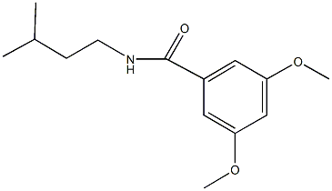 N-isopentyl-3,5-dimethoxybenzamide Struktur