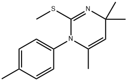 methyl 4,4,6-trimethyl-1-(4-methylphenyl)-1,4-dihydro-2-pyrimidinyl sulfide Struktur