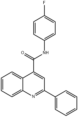 N-(4-fluorophenyl)-2-phenyl-4-quinolinecarboxamide Struktur