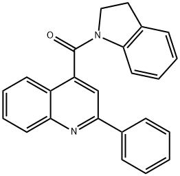 4-(2,3-dihydro-1H-indol-1-ylcarbonyl)-2-phenylquinoline Struktur