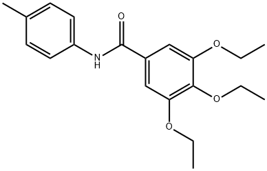 3,4,5-triethoxy-N-(4-methylphenyl)benzamide Struktur