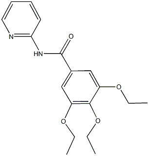 3,4,5-triethoxy-N-(2-pyridinyl)benzamide Struktur