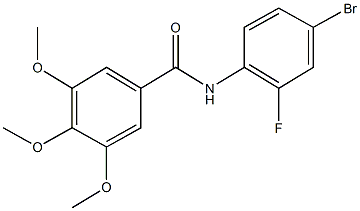 N-(4-bromo-2-fluorophenyl)-3,4,5-trimethoxybenzamide Struktur