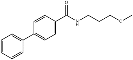 N-(3-methoxypropyl)[1,1'-biphenyl]-4-carboxamide Struktur