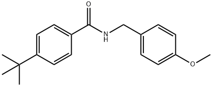 4-tert-butyl-N-(4-methoxybenzyl)benzamide Struktur