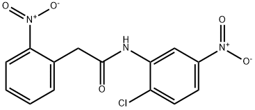 N-{2-chloro-5-nitrophenyl}-2-{2-nitrophenyl}acetamide Struktur