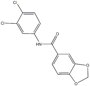 N-(3,4-dichlorophenyl)-1,3-benzodioxole-5-carboxamide Struktur