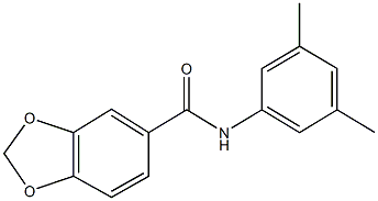 N-(3,5-dimethylphenyl)-1,3-benzodioxole-5-carboxamide Struktur