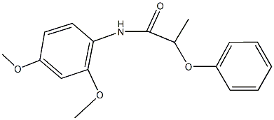 N-(2,4-dimethoxyphenyl)-2-phenoxypropanamide Struktur