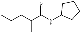 N-cyclopentyl-2-methylpentanamide Struktur