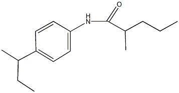 N-(4-sec-butylphenyl)-2-methylpentanamide Struktur