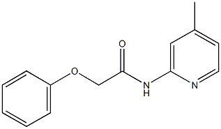 N-(4-methyl-2-pyridinyl)-2-phenoxyacetamide Struktur