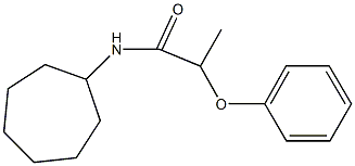 N-cycloheptyl-2-phenoxypropanamide Struktur