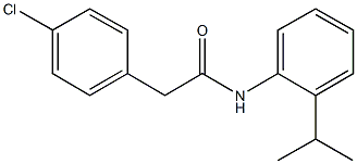 2-(4-chlorophenyl)-N-(2-isopropylphenyl)acetamide Struktur