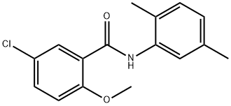 5-chloro-N-(2,5-dimethylphenyl)-2-methoxybenzamide Struktur