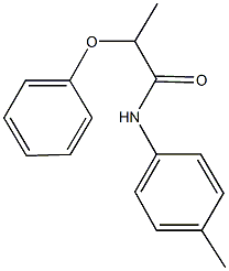 N-(4-methylphenyl)-2-phenoxypropanamide Struktur